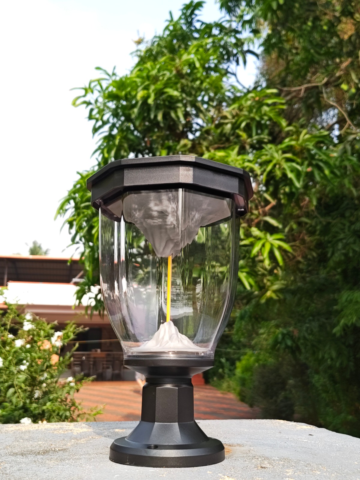 Tapetum Gate Light Volcano Series — real installation photo